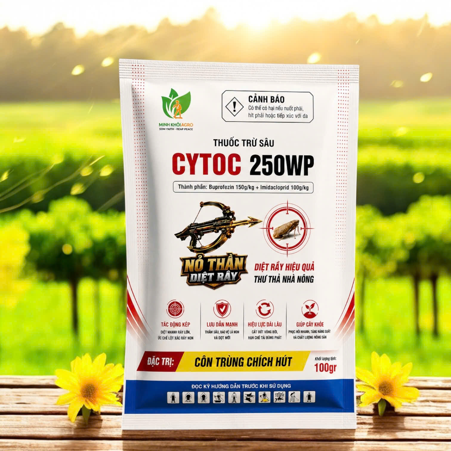 Thuốc trừ sâu Cytoc 250WP - Gói 100g